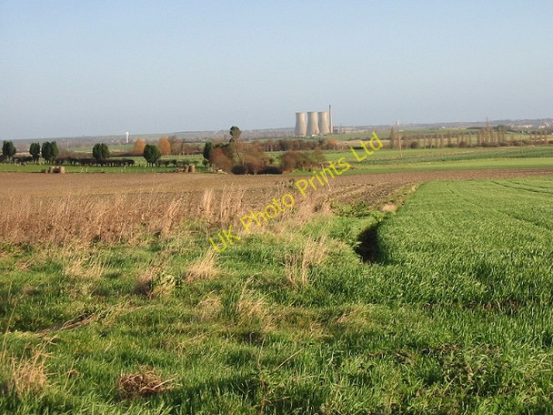 Photo 6"x4" View across farmland Marshborough c2007