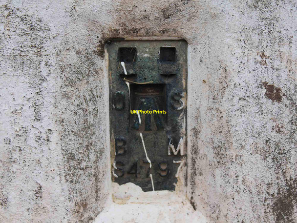 Photo 6"x4" Bench Mark S4797, Crown Hill Radford Semele c2011