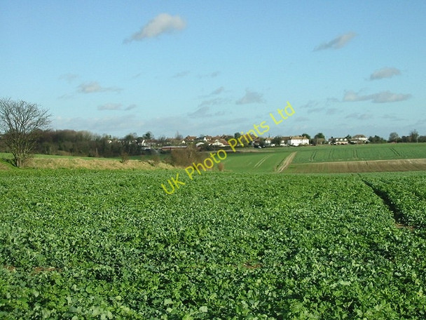 Photo 6"x4" Farmland, looking NE towards Adisham Road. Bekesbourne c2007