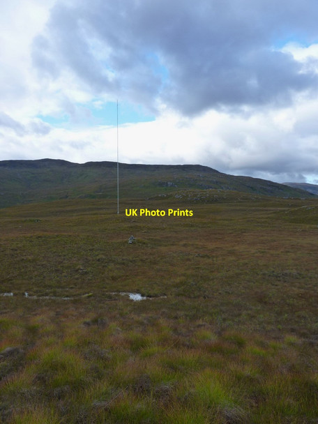 Photo 6"x4" Radio mast on the moorland south of Bruthach nan Uamh Creag nam Peathrain c2011