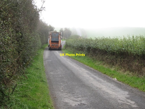 Photo 6"x4" Down District Council refuse lorry on Tobercorran Road Clough\/J4040 c2011