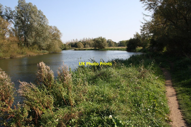 Photo 6"x4" View along Thames Path east of Abingdon Lock Abingdon c2011