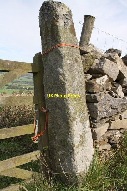 Photo 6"x4" Benchmarks on gatepost on Witton Steeps West Witton c2011