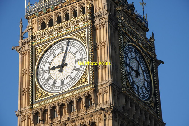 Photo 6"x4" The Clock, Houses of Parliament Westminster c2011