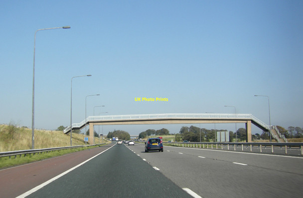 Photo 6"x4" Footbridge over the M6 Hardendale c2011