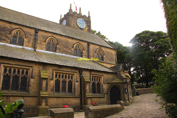 Photo 6"x4" St Michael and All Angels church in Haworth Haworth c2011