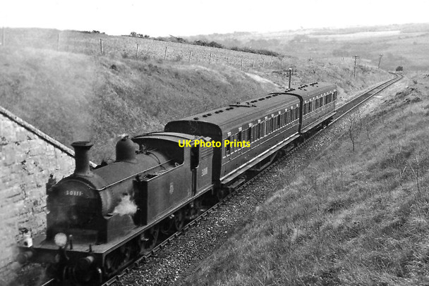 Photo 6"x4" Wareham - Swanage auto-train at Norden Corfe Castle c1960