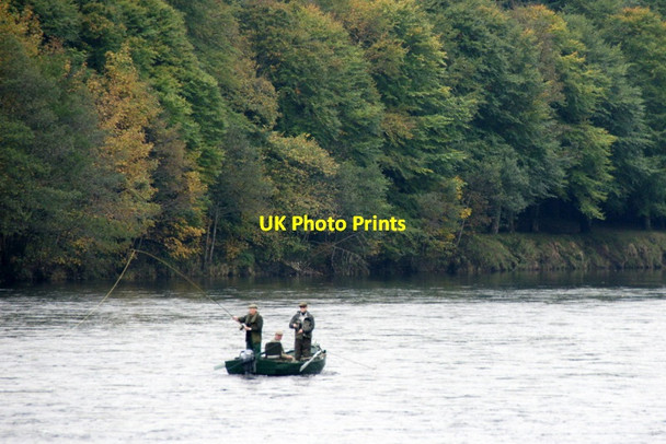 Photo 6"x4" Fishing on the Tay at Dunkeld Dunkeld c2011