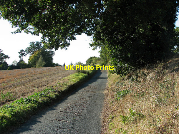 Photo 6"x4" To Great Bealings on Rosery Lane Great Bealings c2011