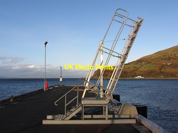 Photo 6"x4" The pier at the Lochranza ferry terminal Newton\/NR9351 c2011