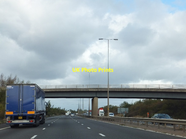 Photo 6"x4" Dunstall Bridge over M5 Dunstall Common c2011