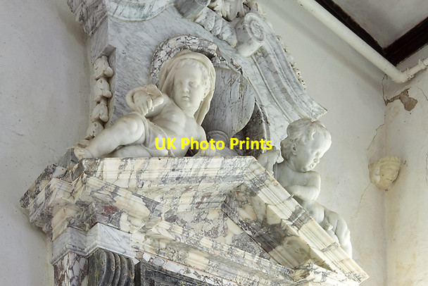 Photo 6"x4" Monument to Sir Edward Seymour - All Saints church, Maiden Bradley (detail 2) Maiden Bradley c2011