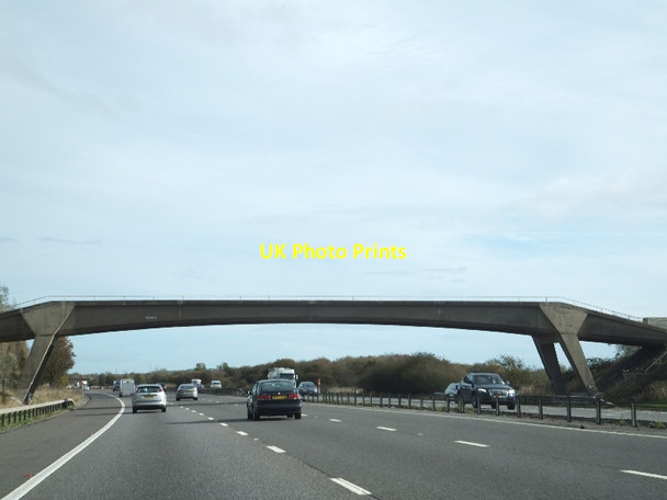 Photo 6"x4" Footbridge over M4 from Olivemead Farm to Snell's Farm Sodom\/SU0081 c2011