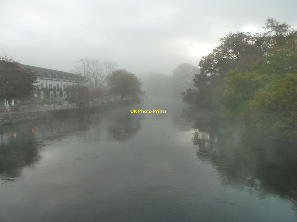 Photo 6"x4" Morning mist at Newby Bridge Finsthwaite c2011