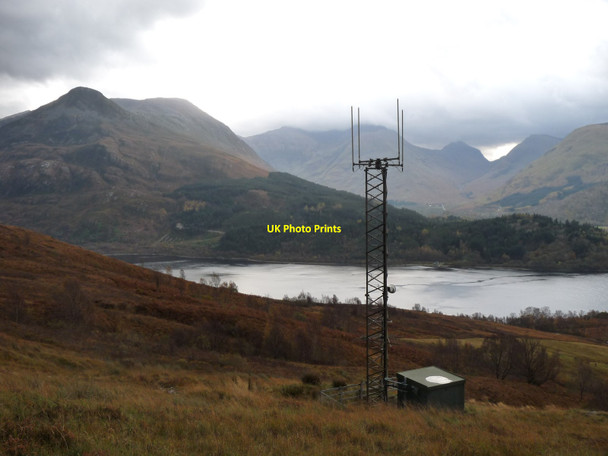 Photo 6"x4" Telecom mast above Loch Leven Ballachulish c2011