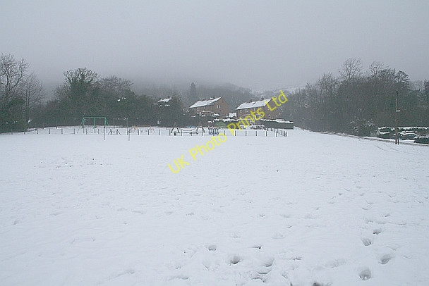 Photo 6"x4" Assarts Playing Field in the February Snow Brand Green\/SO7641 c2007