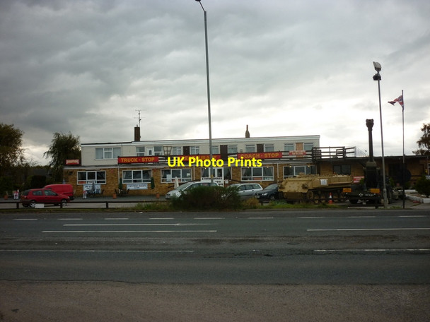 Photo 6"x4" A truck stop the A17 Holbeach c2011
