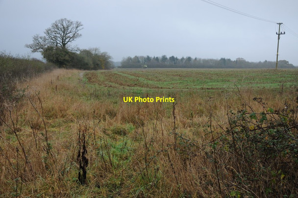 Photo 6"x4" Stubble field near Barnsley Ampney St Mary c2011