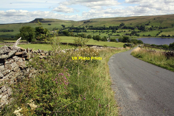 Photo 6"x4" View down Crag Side Road towards Countersett Countersett c2011