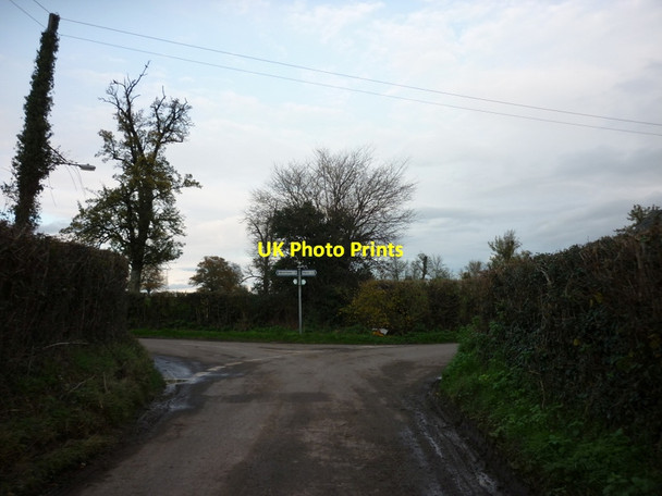 Photo 6"x4" A minor road junction near Ripple House Awre c2011