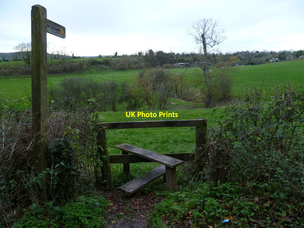 Photo 6"x4" Stile for footpath going to Wepham from the south Burpham\/TQ0408 c2011