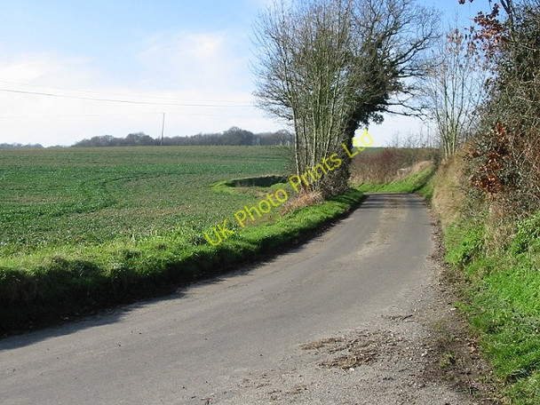 Photo 6"x4" Tapleys Hill from junction with School Lane Lower Hardres c2007