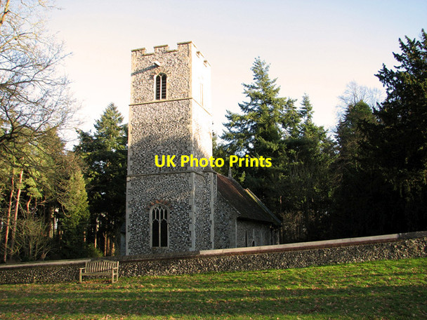 Photo 6"x4" St Mary's church in Santon Downham Santon Downham c2011
