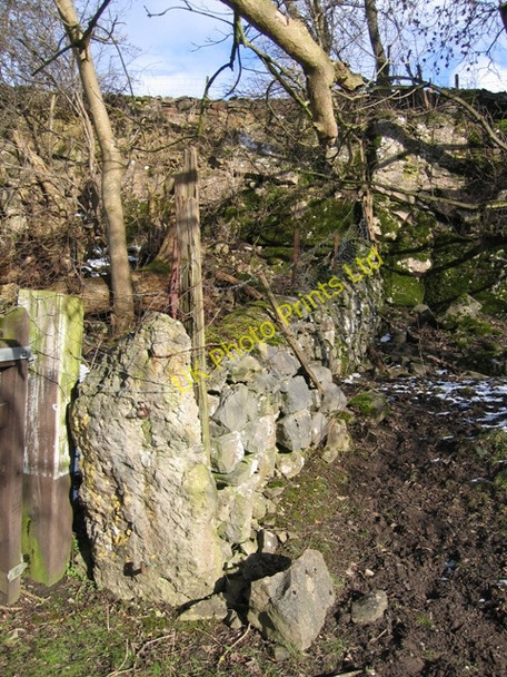 Photo 6"x4" Stone Wall adjacent to Lime Kiln Bryn-yr-ogof c2007