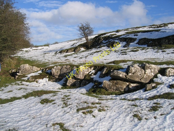 Photo 6"x4" Limestone Pasture above the River Alyn Bryn-yr-ogof c2007