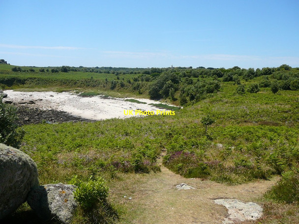 Photo 6"x4" The beach at Dropnose Porth, Gugh Hugh Town c2011