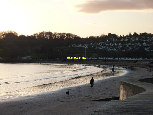 Photo 6"x4" Dog Walkers at Broadsands Beach Broadsands c2011