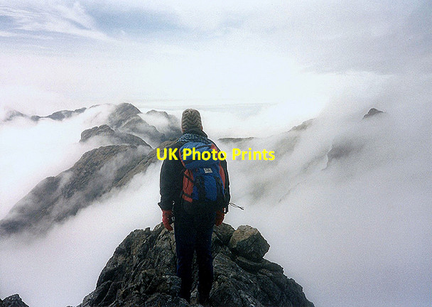 Photo 6"x4" On the west ridge of Sgurr nan Gillean Knight's Peak c2002