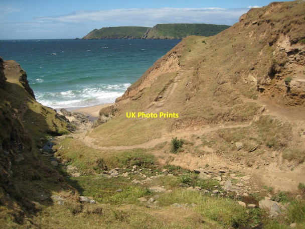 Photo 6"x4" Coast path above Seacombe Sand East Portlemouth c2011