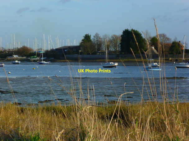 Photo 6"x4" Looking east across Fishbourne Channel Apuldram c2012