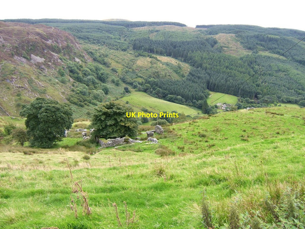 Photo 6"x4" Derelict walls Llan Ffestiniog c2010