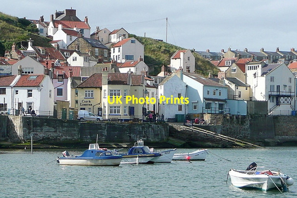 Photo 6"x4" Staithes from the eastern breakwater Staithes c2011