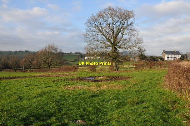 Photo 6"x4" Farmland near Llanddewi Rhydderch Llanddewi Rhydderch c2012