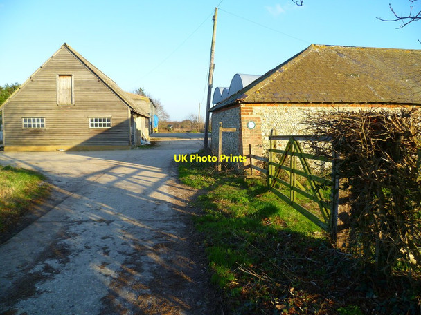 Photo 6"x4" Footpath to Itchenor Park Farm from the west West Itchenor c2012