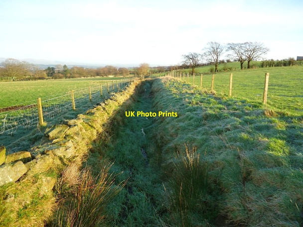 Photo 6"x4" Burnhouse, field drain Haggs\/NS7978 c2012