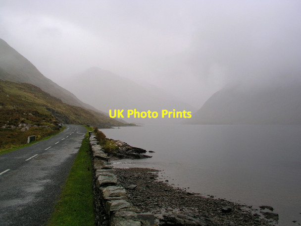 Photo 6"x4" The Famine Road alongside Doo Lough Teevabinnia Leenaun c2006