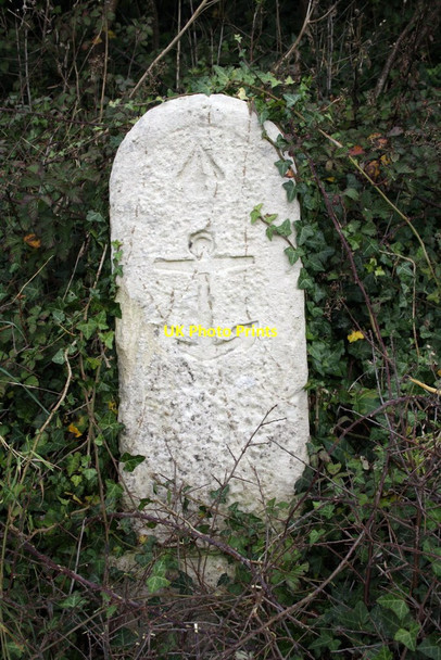 Photo 6"x4" Admiralty boundary stone Fortuneswell c2011
