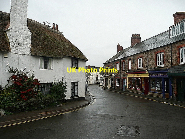 Photo 6"x4" Porlock High Street Doverhay c2011