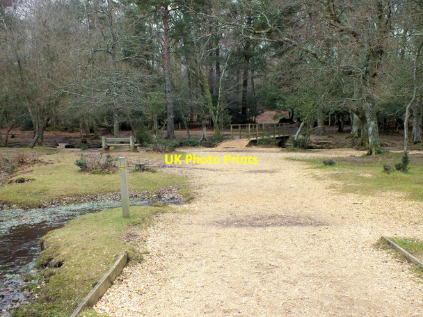 Photo 6"x4" Seat by the bridge North Weirs c2012