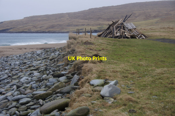 Photo 6"x4" Norwick Up Helly Aa bonfire Kirkaton c2012 P1