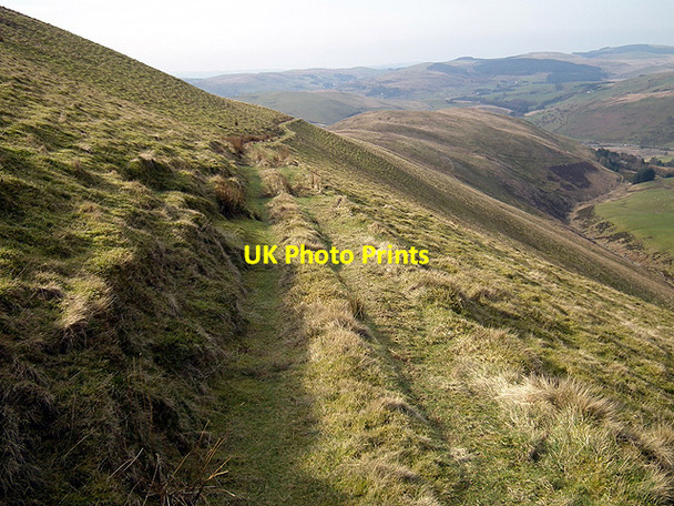 Photo 6"x4" On the quad-bike track leading down to Cefn Fuches Farm Ysbyty Cynfyn c2012
