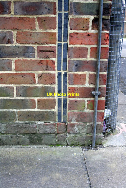 Photo 6"x4" Benchmark on building at Little Heath School Little Heath\/SU6573 c2012