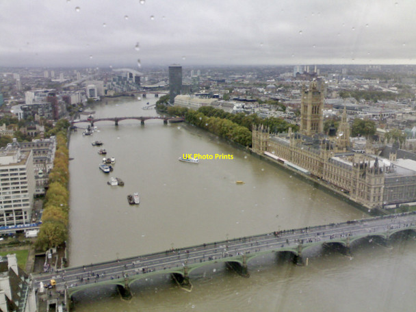 Photo 6"x4" River Thames, Westminster Bridge, and Houses of Parliament Westminster c2009