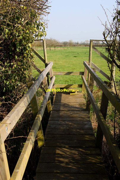 Photo 6"x4" Stile on the footpath Charney Bassett c2012