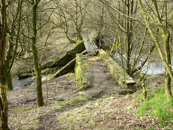 Photo 6"x4" Footbridge over brook Baldingstone c2007
