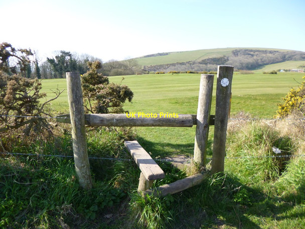 Photo 6"x4" Dean Hill, stile New Swanage c2012